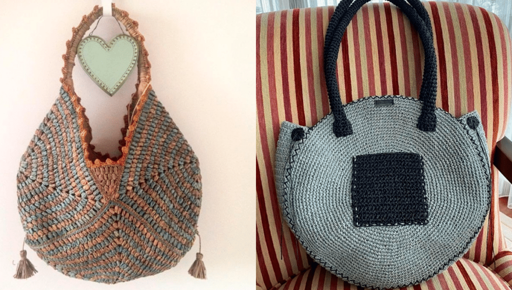 Bolsas de Crochê Modernas