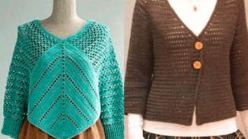 Batas, Blusas e Vestidos de Crochê