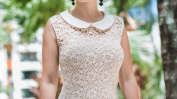 Blusa de Crochê com Gola Peter Pan
