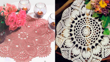 Mesa Posta com Crochê: Centrinhos de Mesa com Graficos Pt 1