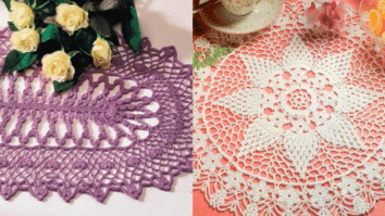Mesa Posta com Crochê: Centrinhos de Mesa com Graficos Pt 2