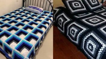 Colchas de Crochê Fáceis: Inspiraçoes e Gráficos para Copiar Pt 1