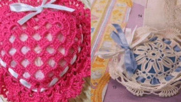 Porta Lembrancinhas em Croche para o Natal