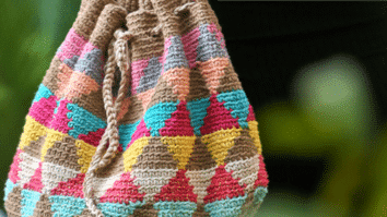 Bolsa de Crochê Étnica Chilena