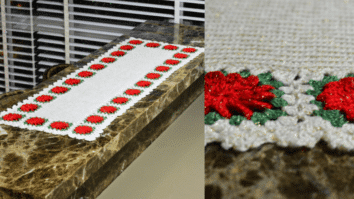 Trilho de crochê brilhoso para o Natal: Passo a Passo