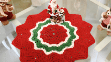 Centro de mesa de crochê para o Natal: Passo a passo simples
