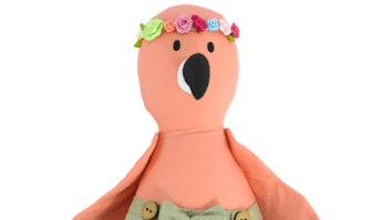 Flamingo Patchwork Chica: Passo a Passo com Gráfico