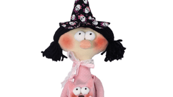 Bruxinha de Patchwork Dora: Com Gráfico