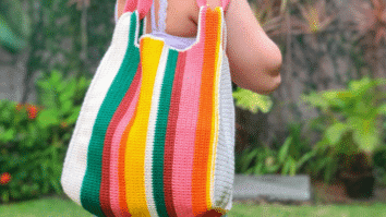 Bolsa de Crochê Listrada
