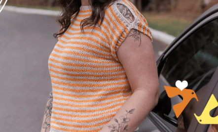 Blusa em tricô em listras: A Tendência do Momento