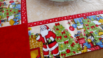 Centro de Mesa Papai Noel: Um Toque de Patchwork Para o Natal