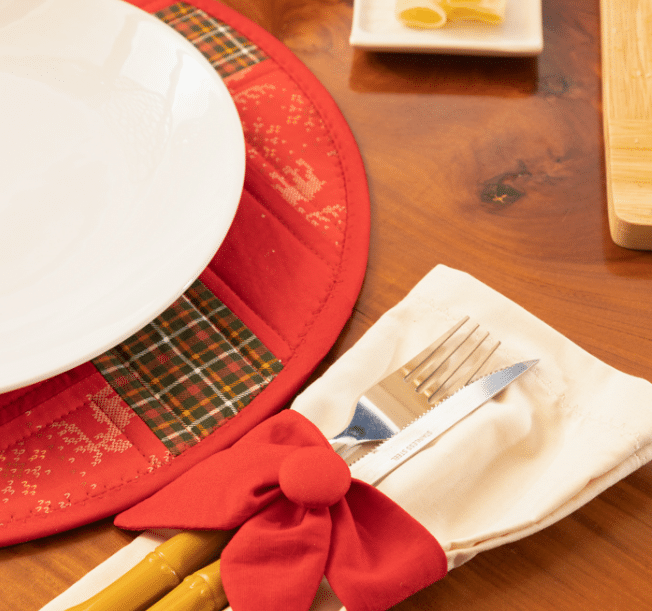 Mesa Posta Natalina em Patchwork: Um Banquete para o Natal - Veja Passo a Passo
