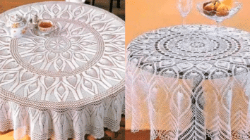 Peças Incríveis: 7 Toalhas de Mesa em Crochê Com Gráficos