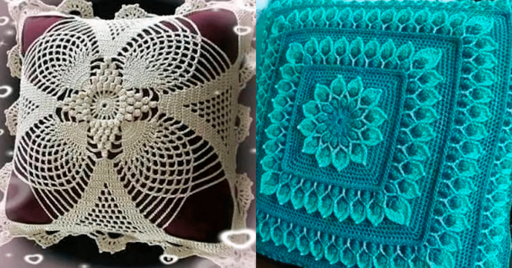 Coleção Artesanal: Almofadas em Crochê Lindas com Gráficos