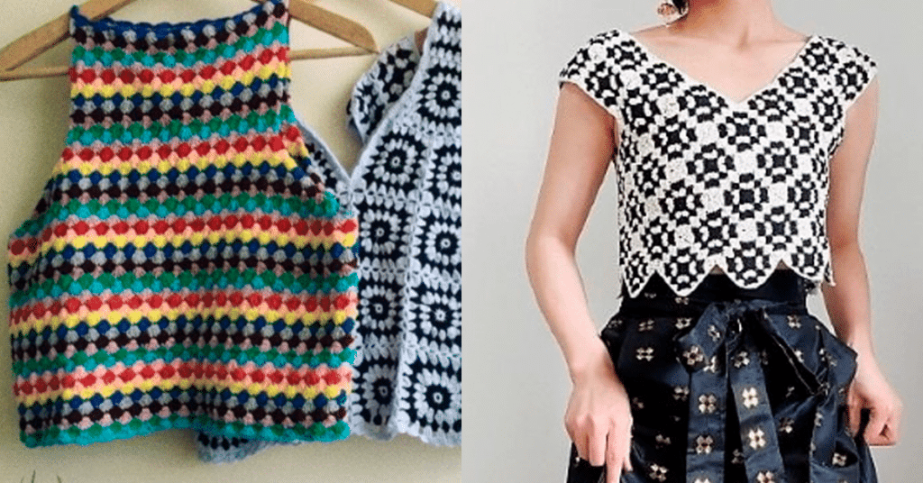 Aprenda com Gráficos: Squares de Crochê para Lindas Blusas
