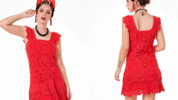 Incrível e Fresquinho: Vestido em Crochê Vermelho Brilho