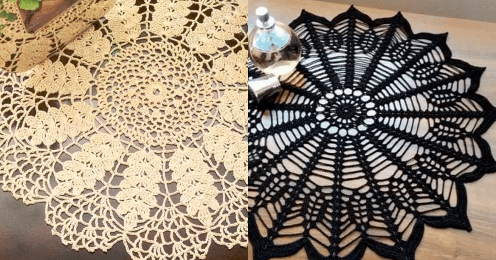 Coleção com Delicadas Toalhinhas de Crochê com Gráficos