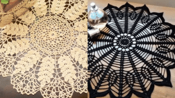 Coleção com Delicadas Toalhinhas de Crochê com Gráficos