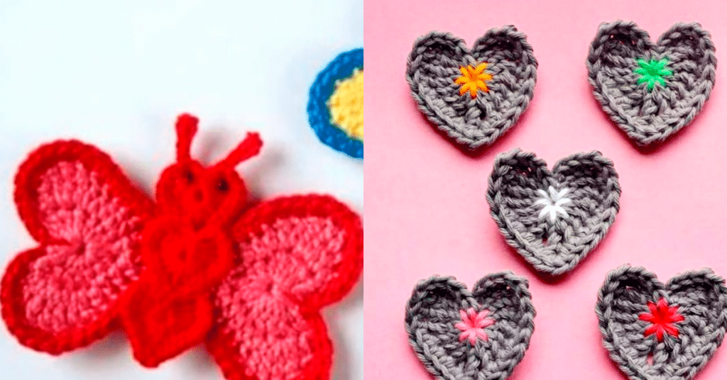 Mini Apliques de Crochê com Gráficos e Inspirações Incríveis