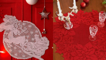 Trilhos de Mesa Natalinos em Crochê: Gráficos Detalhados Grátis