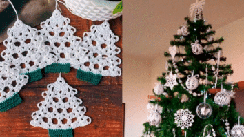 Os Melhores Pingentes de Crochê para Árvore de Natal com Gráficos