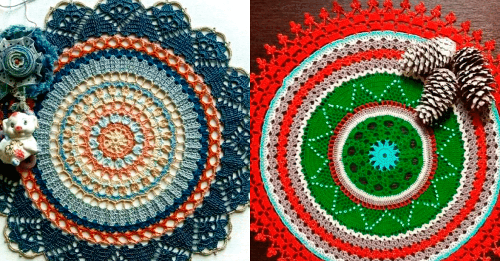 Os Melhores Centros de Mesa Redondo em Crochê com Gráfico