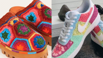 Customização de Calçados com Squares de Crochê