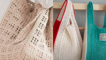 Artesanato Delicado com Gráficos: Bolsas de Crochê Simples com Barbante 6