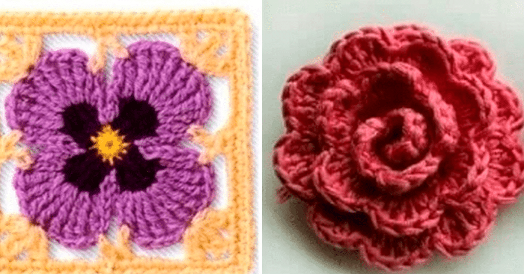 EMBELEZE Suas Roupas: Flores de Crochê para Aplicação