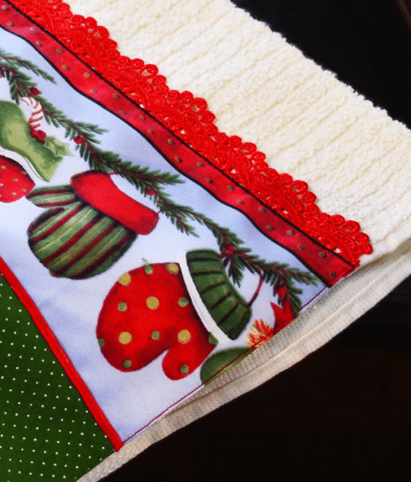 Encanto Natalino em Patchwork: Toalha de Lavabo