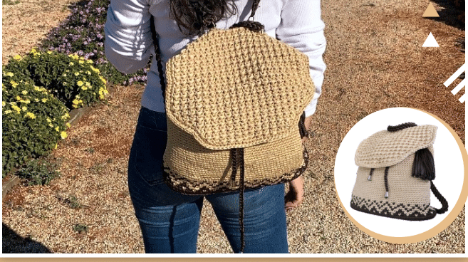 Mochila de Crochê para o Dia-Dia