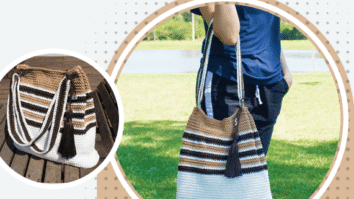 Bolsa de Crochê Tricolor: Perfeito para Qualquer ocasião