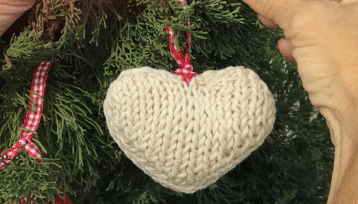 Corações em Knocking: O melhor enfeite de natal