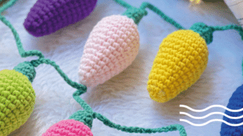 Amigurumi de luzes de Natal