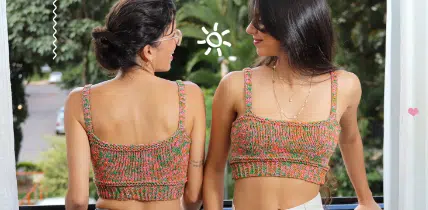 Cropped de crochê 2 em 1: Um verão estiloso
