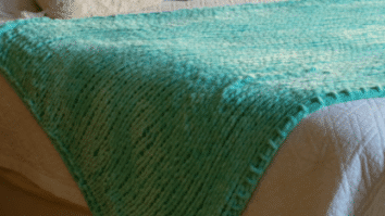 Peseiro de tricô Turquesa: Um charme caseiro