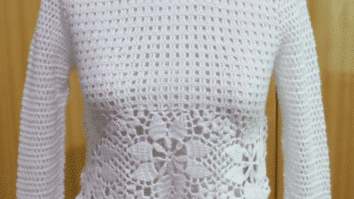 Blusa de Crochê Branca: Uma Linda forma de passar a virada!