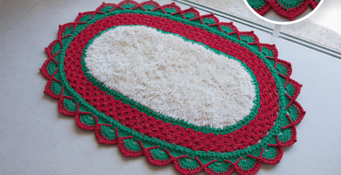 Tapete de Crochê Natalino: Perfeito para a Festividade