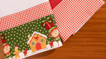 Panos de Copa Natalinos em Patchwork: Elegância Artesanal para sua Cozinha