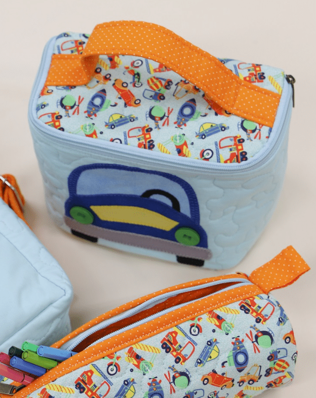 A Estrada da Educação: Kit Escolar Carrinhos em Patchwork - Com Moldes