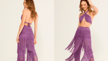 Roupas Artesanais com Gráficos: Conjunto de Crochê Simas
