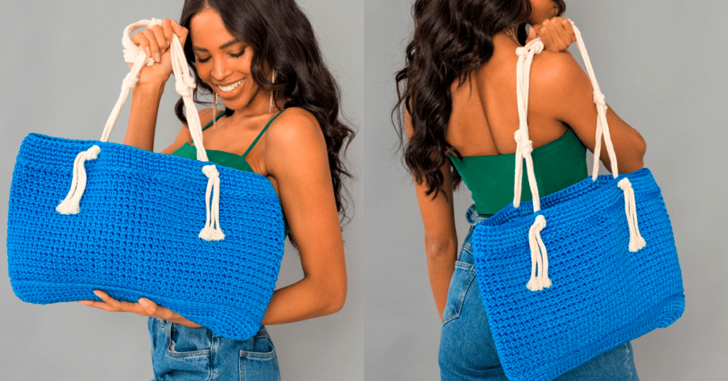 Bolsa de Crochê Royal Passo a Passo com Gráficos Grátis