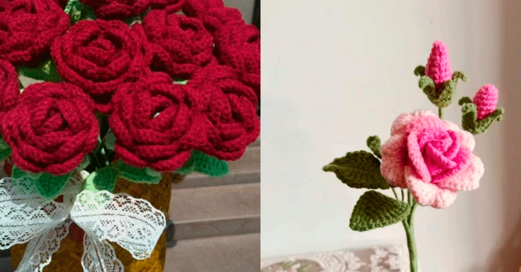 Aprenda Fácil a Fazer Lindas Rosas em Crochê com Gráficos