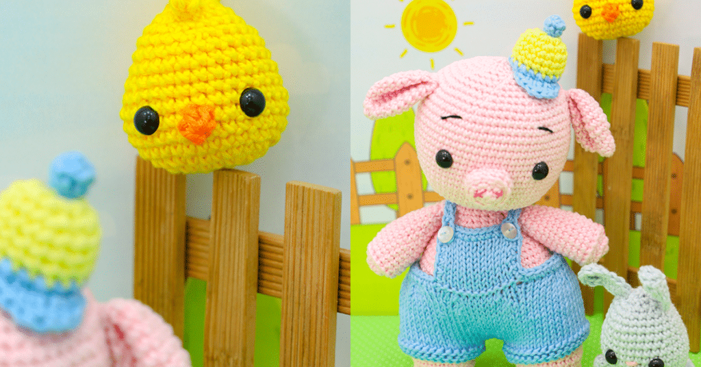 Amigurumi Porquinho e seus Amiguinhos Receita Passo a Passo