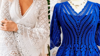 Modelos de Blusas de Crochê Modernas e Cheias de Estilo com Gráfico dos Pontos