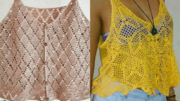 Lindos Tops de Croche para o Verão - Gráficos Fáceis de Copiar