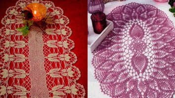 Álbum com Caminhos de Mesa em Crochê com Gráficos Grátis