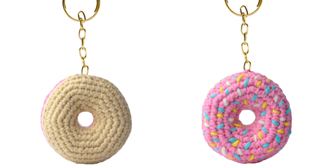Lindo Amigurumi Chaveiro Donuts para Vender com Passo a Passo