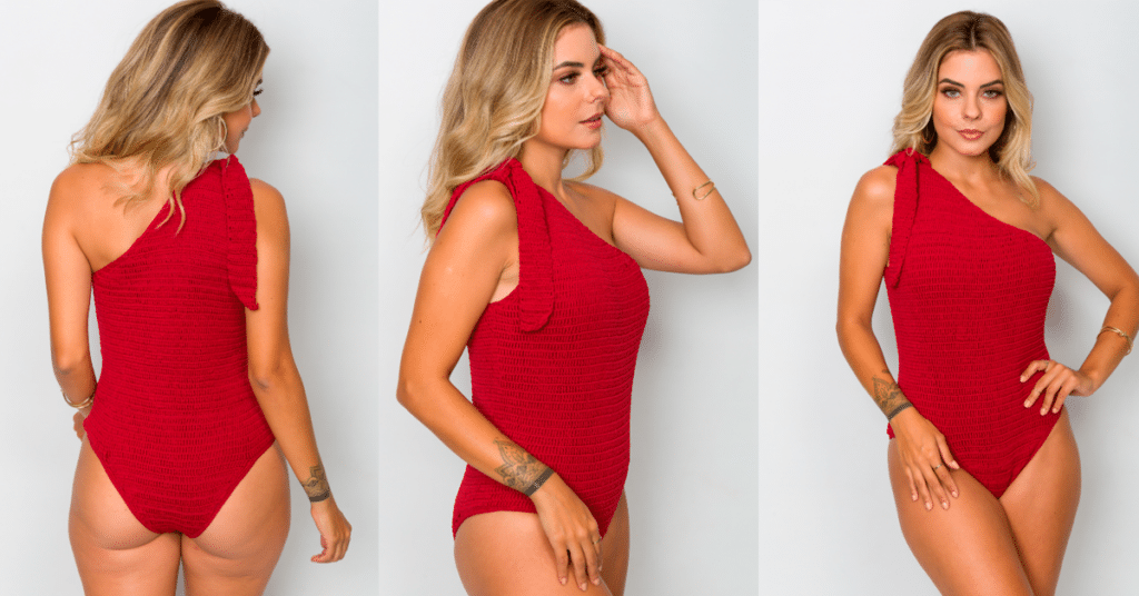 Moda Verão 2024: Maiô em Crochê Beira Mar com Gráficos