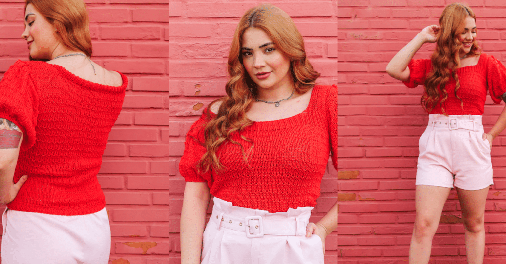 A Mais Linda Blusinha em Tricô Imperial para o Verão com Gráficos